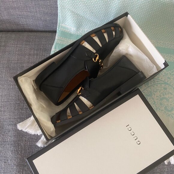 Gucci Horsebit Black Leather Loafers, Quebec Calf - Picture 4 of 6